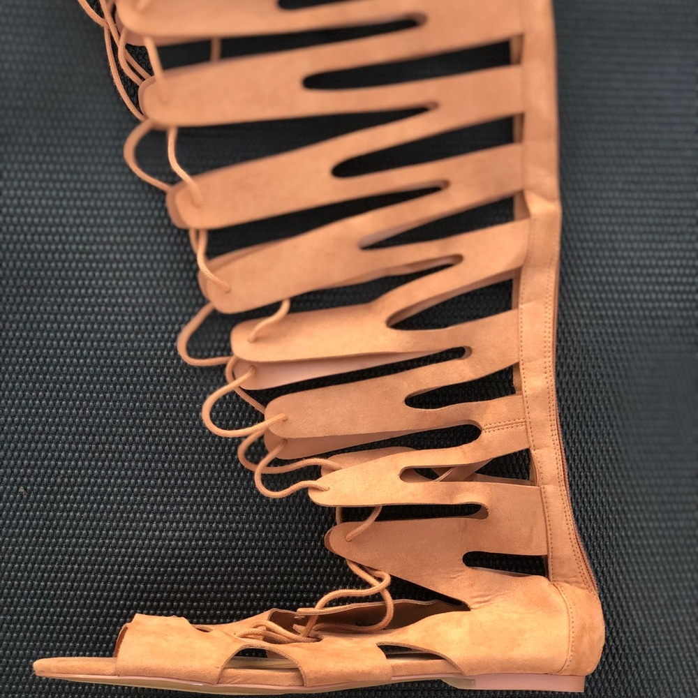 Torrid Knee High Gladiator Sandals size 12